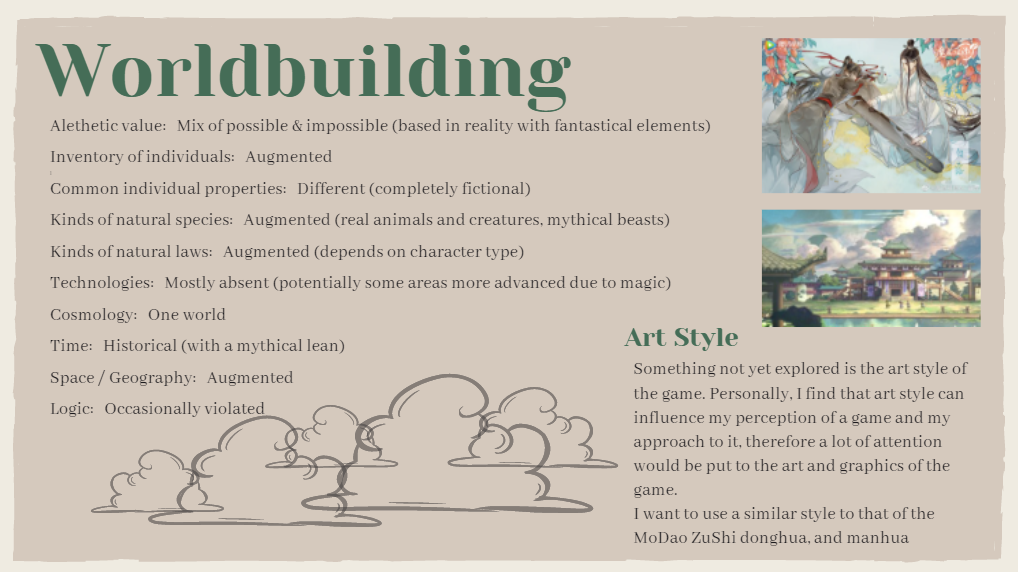 Worldbuilding & Art Style info